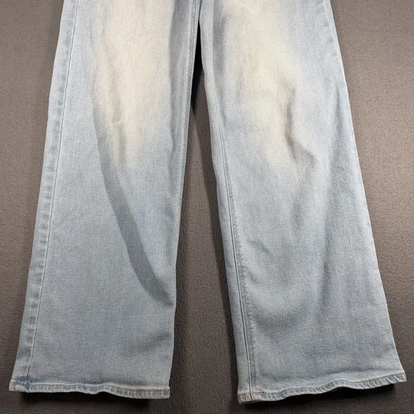 Old Navy Wow Wide Leg Jeans Womens 4 Blue Light Wash High Rise Stretch Denim - Image 2