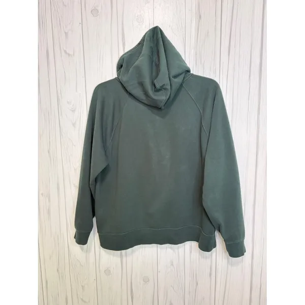 GAP Dark Green Zip-Up Hoodie Multicolor Spelled‎ Out Logo, XL - Image 5