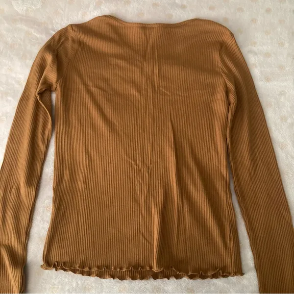 Yellow-orange Long Sleeve Top - Image 2