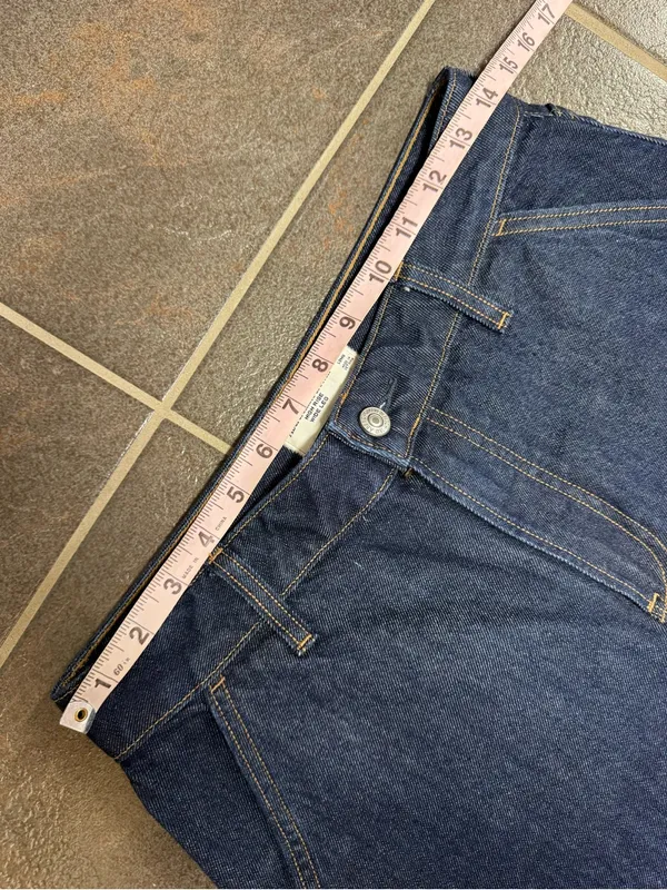 Abercrombie & Fitch High Rise Wide Leg Denim Jeans Blue Curve Love 27 LONG TALL - Image 8