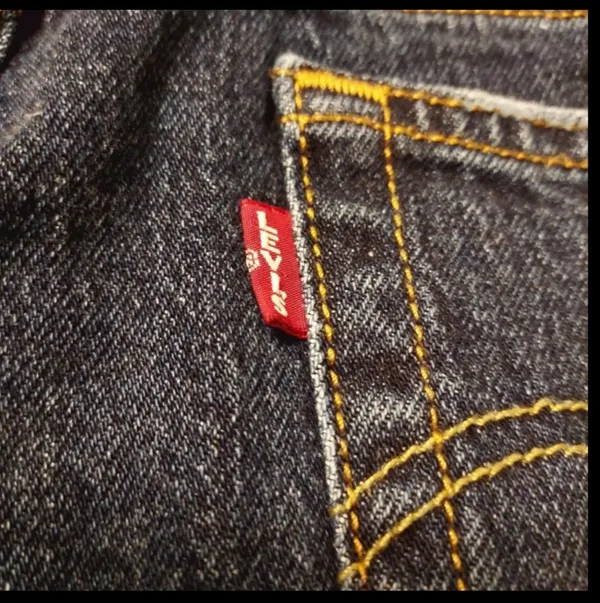 Levi’s 501 High Rise Dark Wash 32 Festival Boho Grunge Punk Y2K Cowgirl Country - Image 6