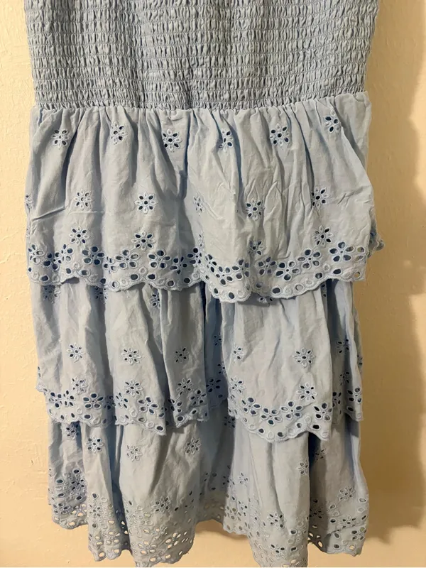 American Eagle Eyelet Tiered Sundress | Size: Medium - Image 3