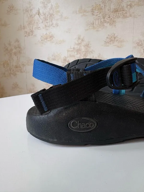 Chacos Z2 Blue and Black Multi-Strap Vibram Sandals Outdoor Gorpcore Size 8 US - Image 7
