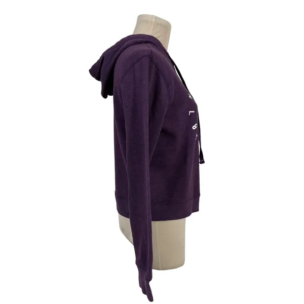 Vintage Aeropostale Purple Graphic Hoodie Sweatshirt‎ Women's Size Medium - Image 3