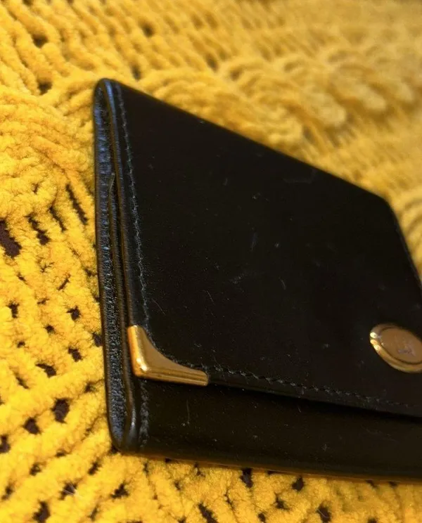 Dunhill Vintage Black Oxford Leather Coin Purse - Image 3