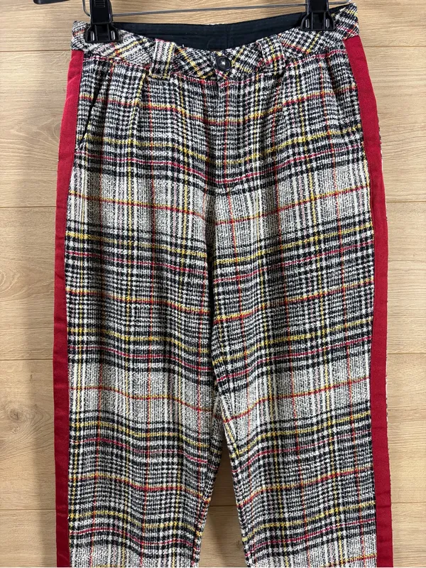 Free People Retro Plaid Pants Size 0 - Image 4
