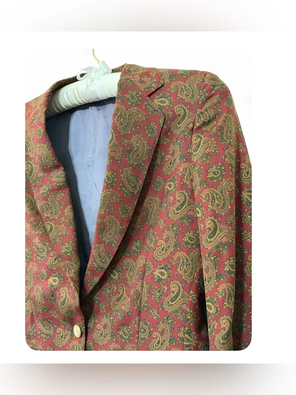 Vintage Mid 1980’s Schriver’s Corbin LTD Women’s Paisley Blazer Jacket Size S - Image 14