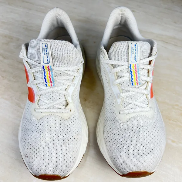 New Balance Fresh Foam Arishi v4 White Orange Blue Running Shoes Mens 7 Wome 8.5 - Image 6