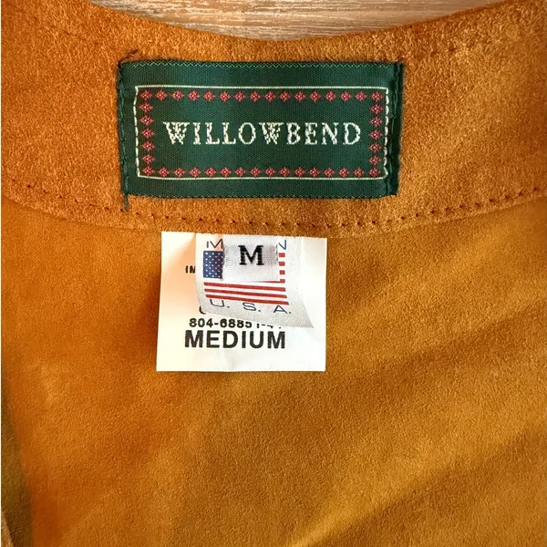 Willowbend Vintage Brown Vest Size Medium 90s Western Americana Unisex Halloween - Image 3