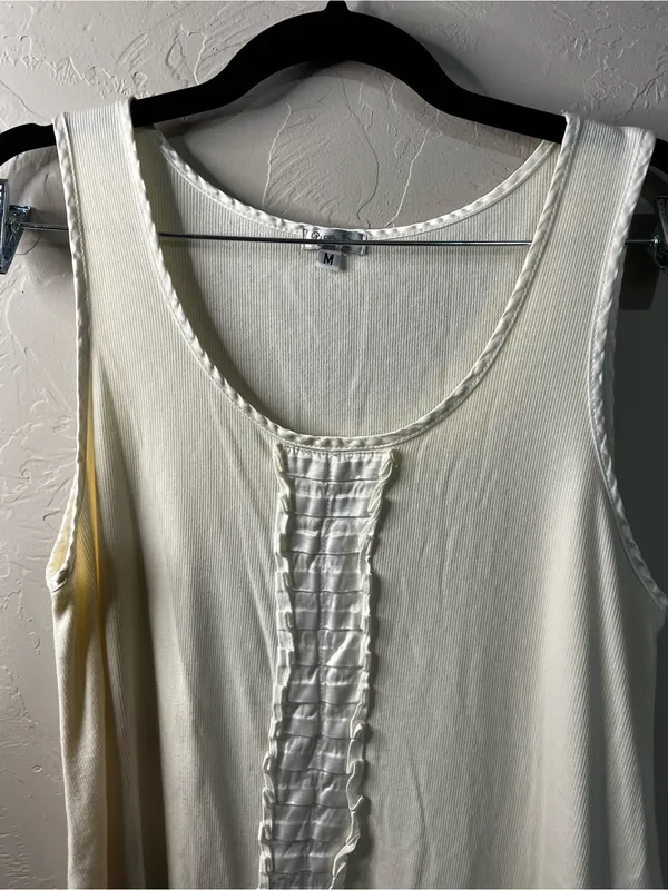 PJ Harlow Alyssa Cream Supima Cotton Modal Micro Ribbed Pajama Cozy Lounge Set - Image 4