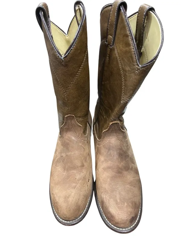 Laredo wms brown leather USA vintage mid calf western boots sz 7M SKU 10-276 - Image 10