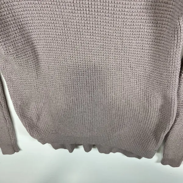 Aritzia x Wilfred Free Sweater Women Small Purple Pink Wool Cropped Italian Yarn - Image 4