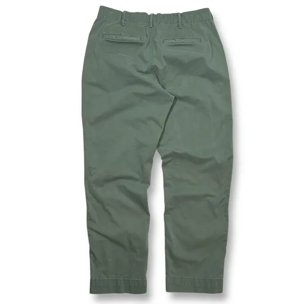 Gap Straight Khaki‎ Green Cotton Chino Pants Casual Trousers Womens 8 - Image 2