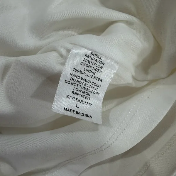 Just Me Elegant White Bell Sleeve Dress - Image 12