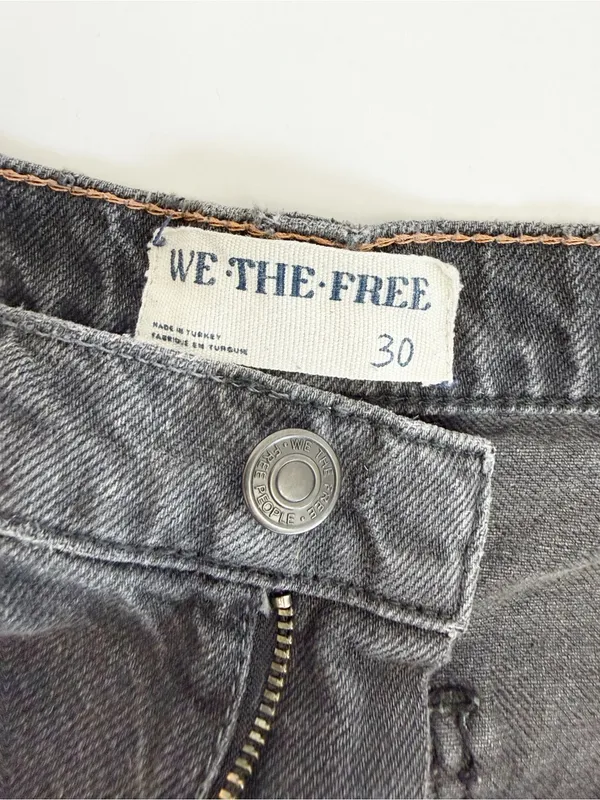 Free People X We The Free Tinsley Baggy High-Rise Jeans Celestial Black - Image 15