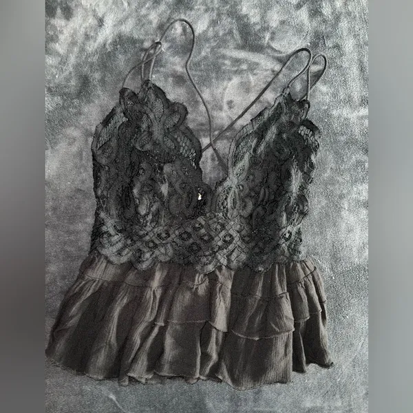 Free People Adella Cami in Black Size Medium - Image 5