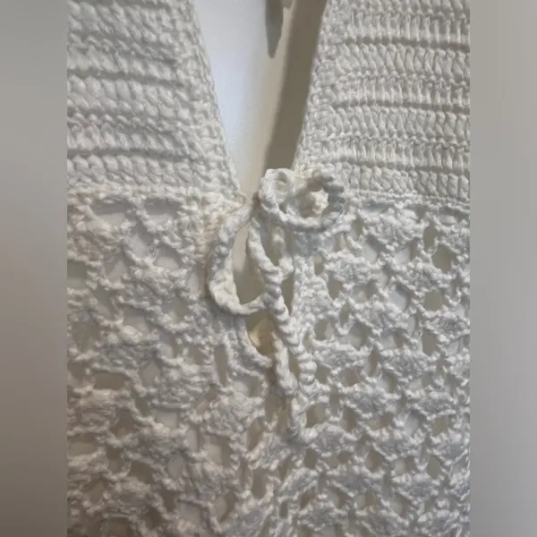 Beginning Boutique Tulip Cream Crochet Mini Dress - Image 5