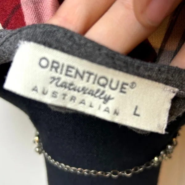 Orientique Patchwork Tunic Top Size L Euro Summer Edit Floral Rayon Boho Chic - Image 5