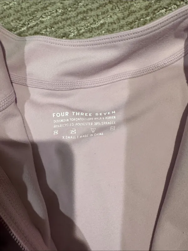 437 Women's Light Pink Zip-Up Utility Jacket - Image 3