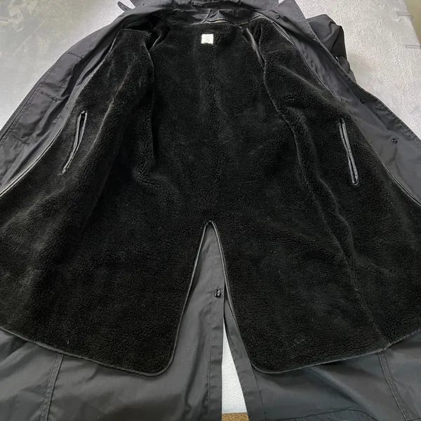 US Military Women's‎ All-Weather Trench Coat Removable Liner Black Size 12L - Image 6