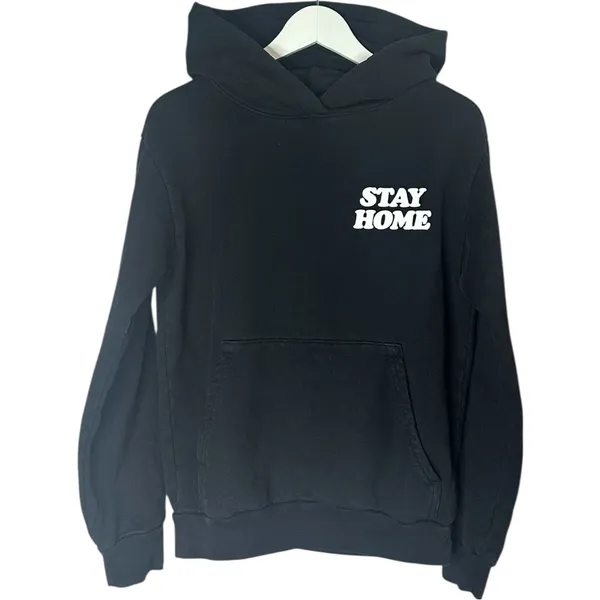 Talentless “I’m Staying Home” Black Cotton Sweatshirt Size XS - Image 2