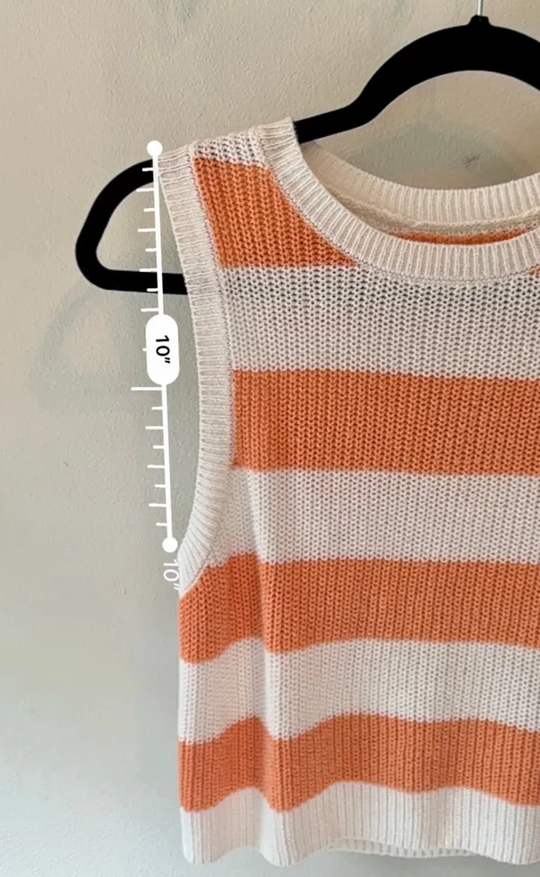 AE Striped Sweater Tank Top XS - Image 10