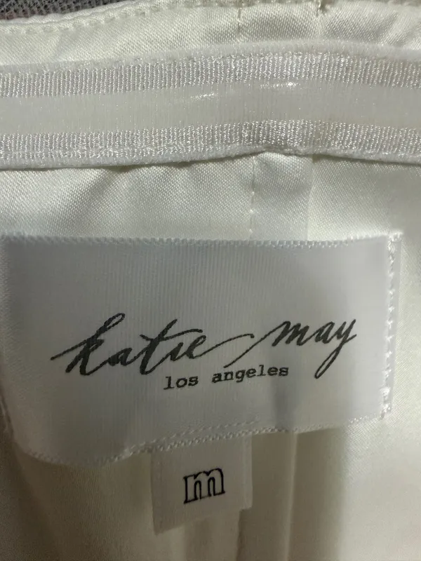 Katie May Ellee Mini Bridal Cocktail Dress White Size Medium - Image 10