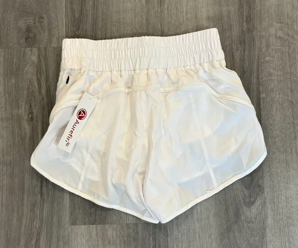 Aurefin White Athletic Shorts Size 6 - Image 5
