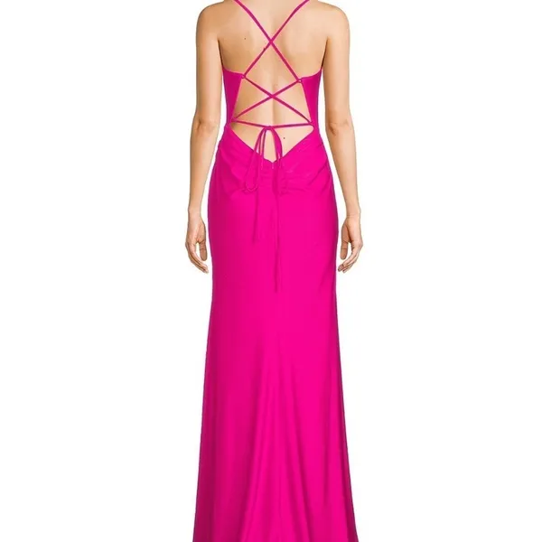 Gianni Bini Prom Magenta Pink Evening‎ Gown - Image 5