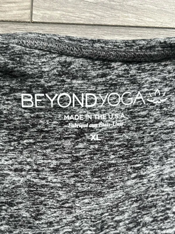 Beyond Yoga Gray Space Dye Longline Shelf Bra Cropped Tank Crossover Straps XL - Image 5