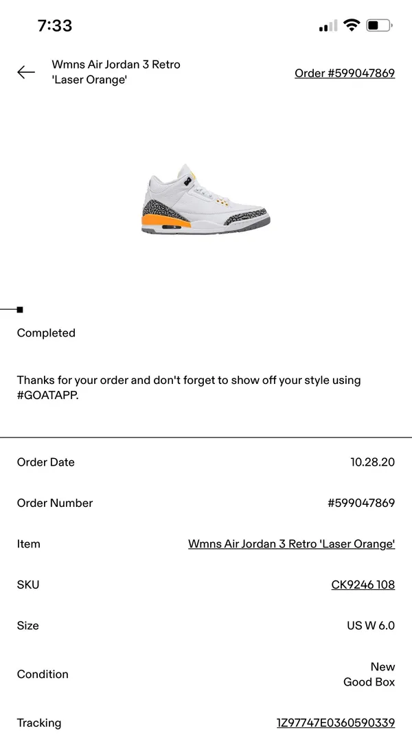 Air Jordan NWOT 3 Retro Laser Orange - Image 7