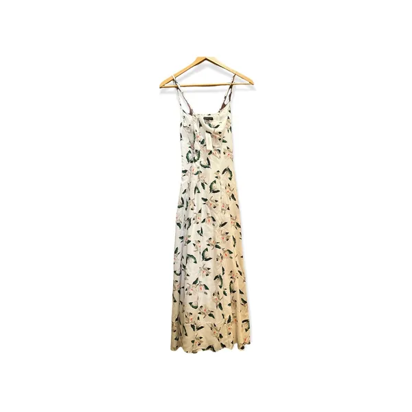 Banana Republic Long‎ Maxi Dress Women's Sz 8 White Floral Sleeveless MSRP $99 - Image 2