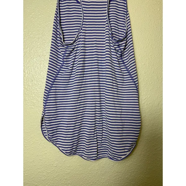 lululemon What The Sport Singlet Striped‎ Tank Top Purple Blue Size S - Image 5