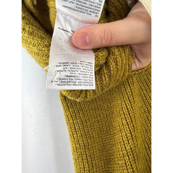 Women’s Ulla Popken Size 16/18 Dark Yellow Sleeveless Sweater - Image 5