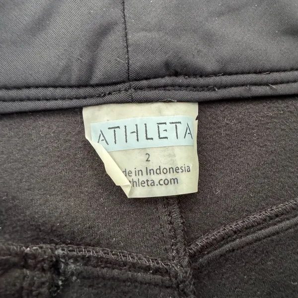 Athleta Athletic Adjustable Waist Tennis Stretch Mini Skirt Black Size 2 - Image 7