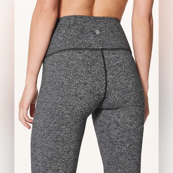 Lululemon Wunder Under Hi-Rise Tight 28" Heathered Black Size 10 - Image 2