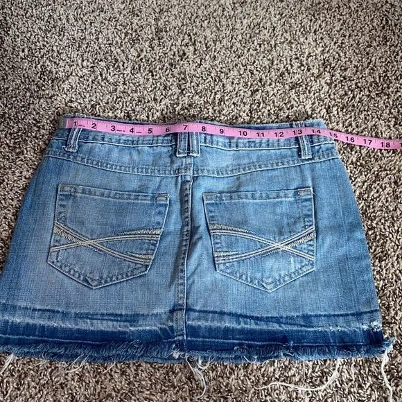 5/$30 🎈 Aeropostale y2k mini denim skirt size 1/2 - Image 5