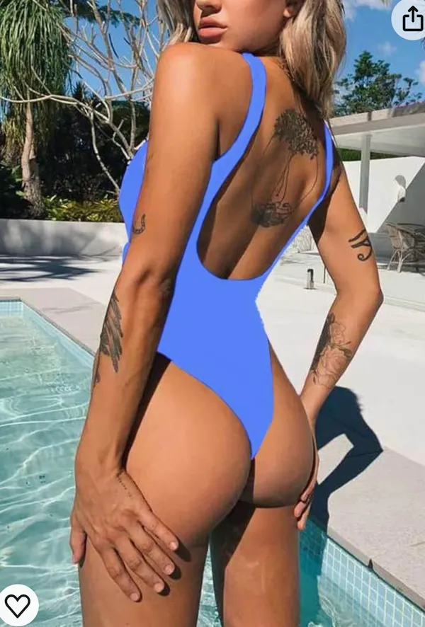 CHYRII Women's Sexy Cutout Lace Up Backless High Cut One Piece Swimsuit Monokini - Image 3