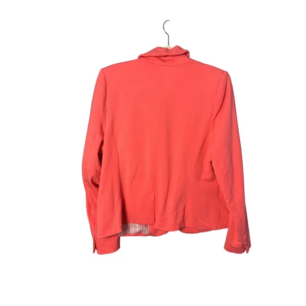 Lane Bryant Blazer Plus Size 16 Coral Pink Single Button Preppy Career - Image 2