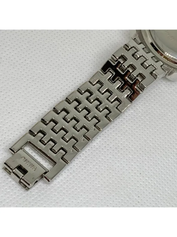 Style & co silver tone women watch rhinestones mop dial Roman 6.5” running - Image 8