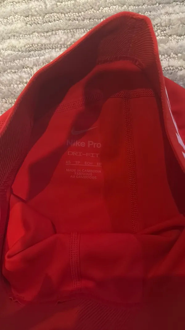 Red Nike Pro Shorts Spandex - Image 2