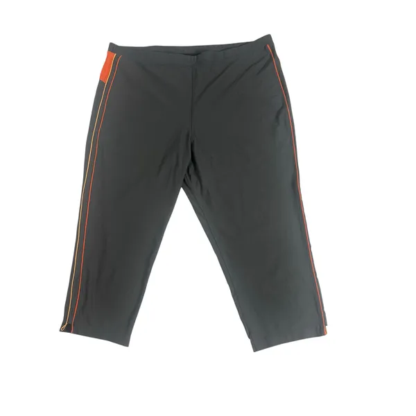 Xersion Athletic Tank Capri Pants Set Orange Gray Activewear Size XL - Image 3