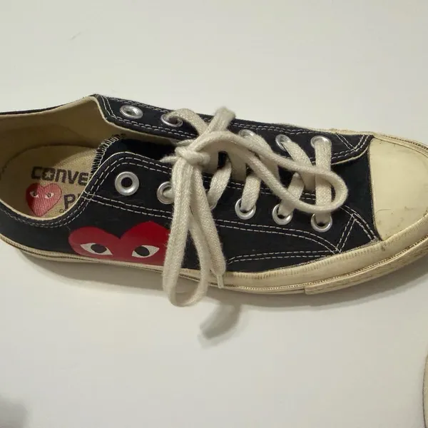 Comme des Garçons black converse Size 8 - Image 4