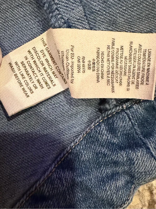 Free People Blue Denim Round Hem Jacket Xs - Image 10