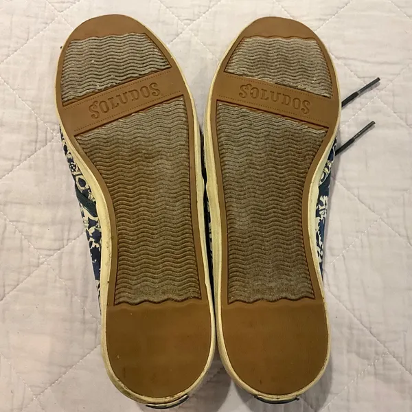 SOLUDOS Botanical Navy Classic Sneaker Size US 9 - Image 3