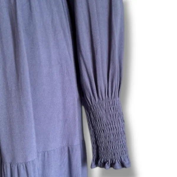 ZESICA long sleeve smocked tiered midi dress size Large - Image 7
