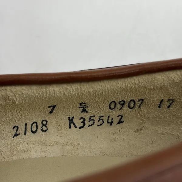 NWOB Vtg Musebeck Womens 7 C/A Shoes Boat Wedge "All Seasons" Brown Leather USA - Image 8