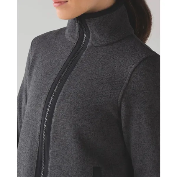 Lululemon: It's Fleecing Cold Dark Gray Full Zip Jacket - Image 3