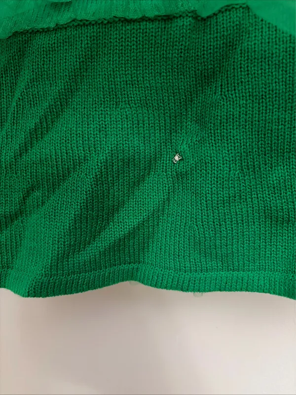 Planet Gold New! Green Tulle Skirt with Colorful light up Pom Poms size S - Image 5