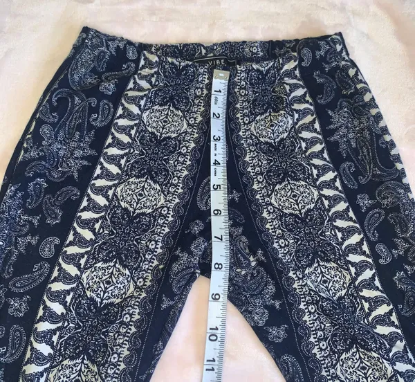 Vibe Aztec Flare Pants Blue - Image 4